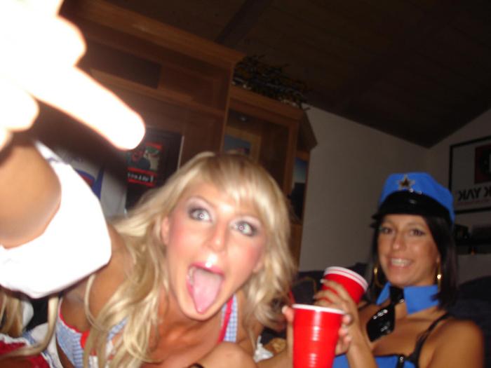 15P Trashed and kinky girls in a costume party 