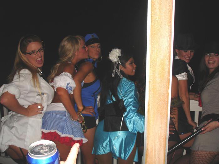 15P Trashed and kinky girls in a costume party 