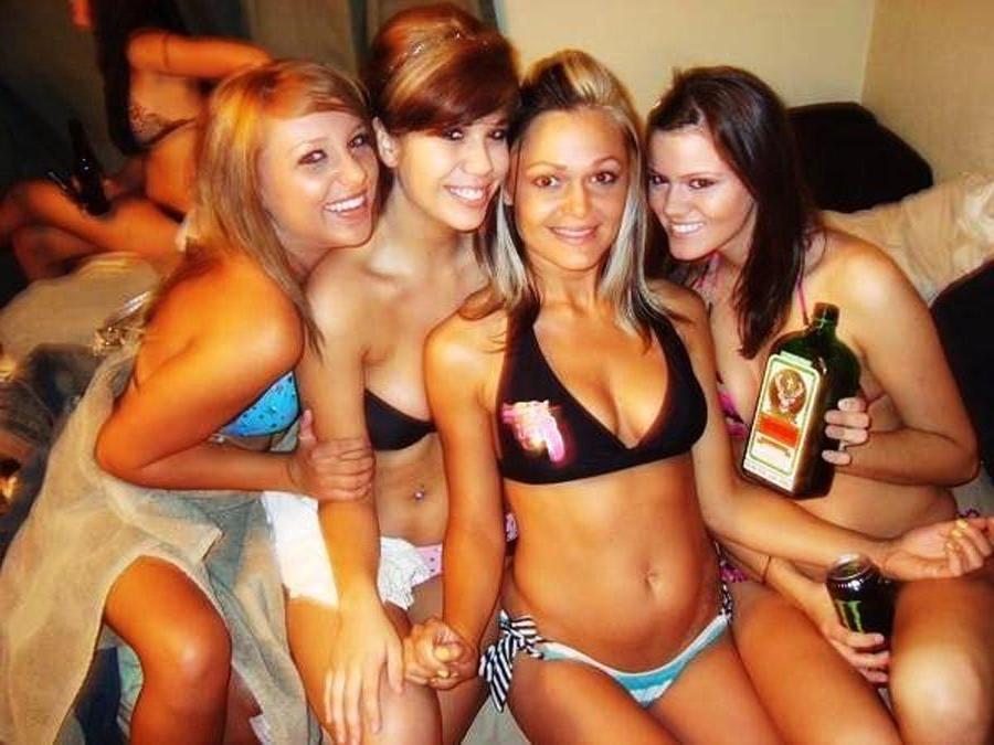15P Real drunk amateur girlfriends going wild