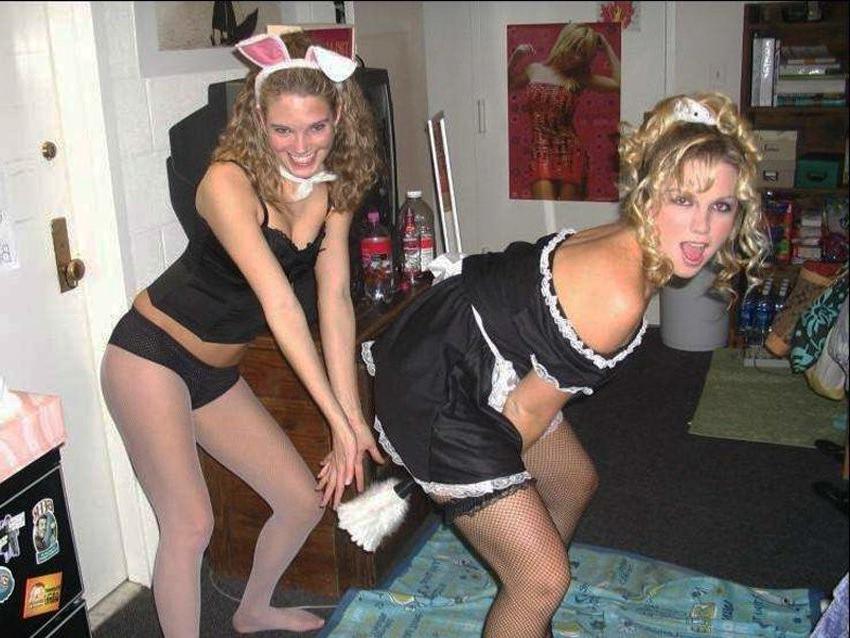 15P Intoxicated College Girls Flashing Perky Boobs
