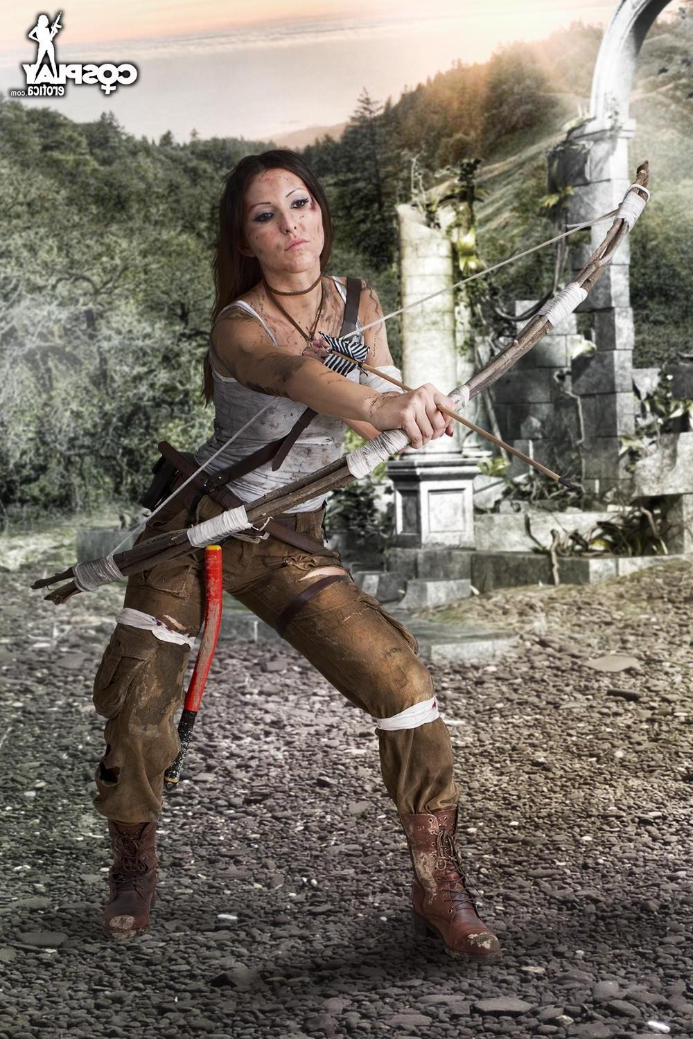 12P Sexy Lara Croft from Tomb Raider cosplay by Anne