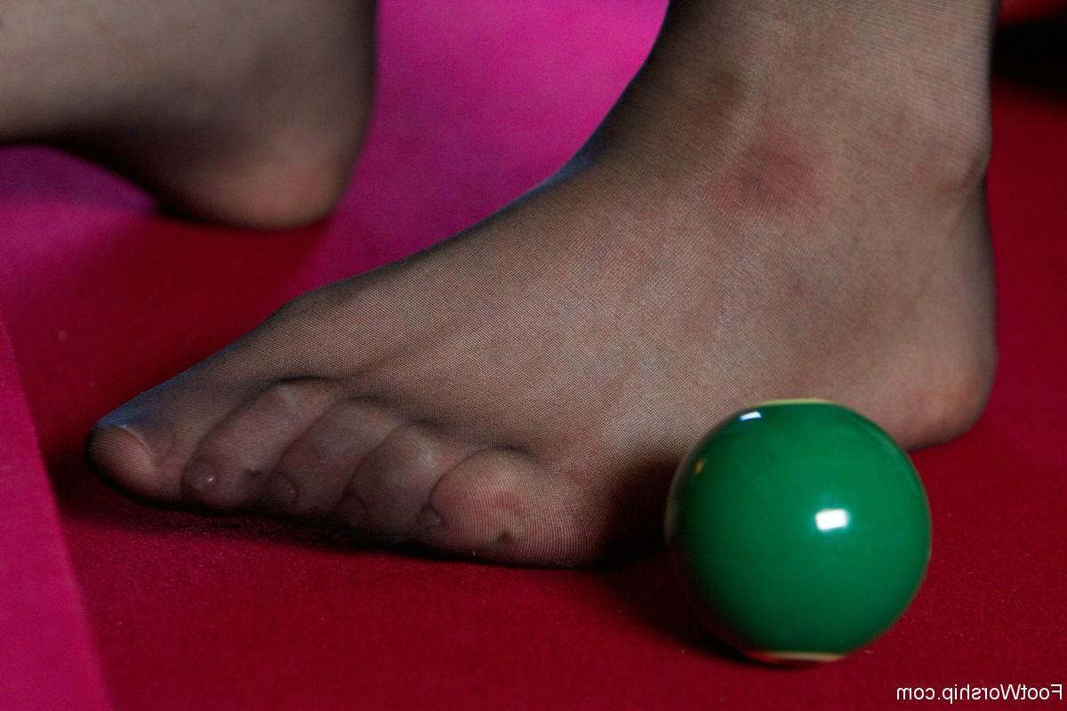 24P Babe with giant natural tits does footjob in foot fetish action