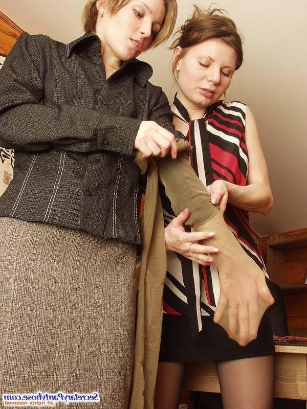 13P Alice and Ira furious office pantyhose sex