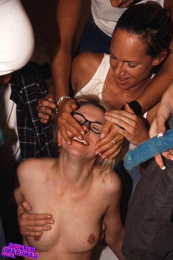 17P Pervert lesbians domination gangbang sex with dildo action