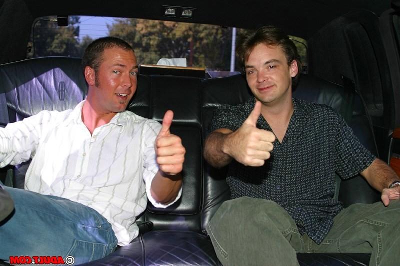 15P Cute brunette fucks average guys in a limo