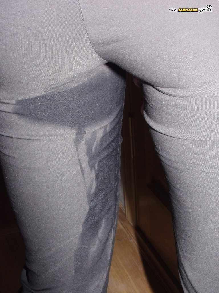 16P Drunk whore pees in her pants