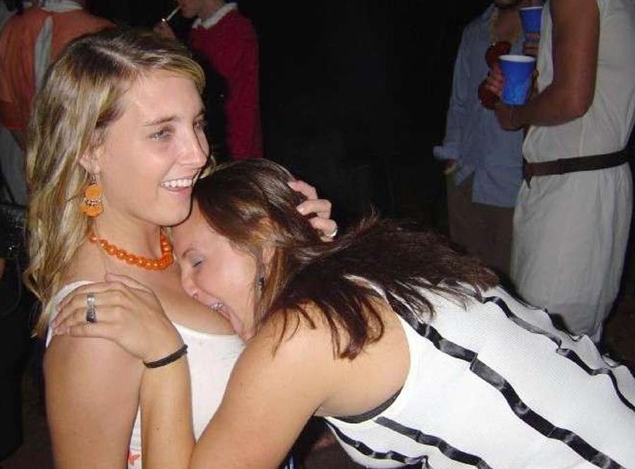 15P Sexy nextdoor girlfriends posing and smiling on camera