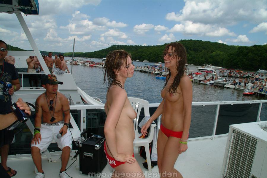 16P Spring break boat party with drunk college girls getting naked