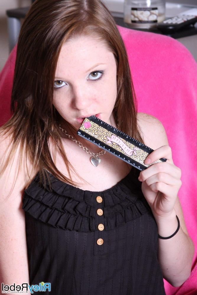16P Skinny freckled teen girl strips nude