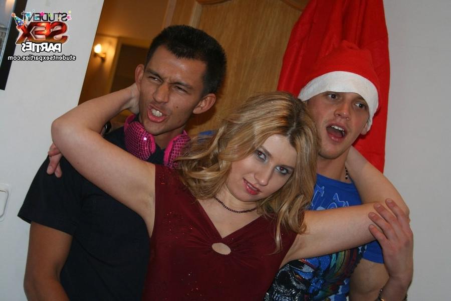 8P Horny group sex on the sofa