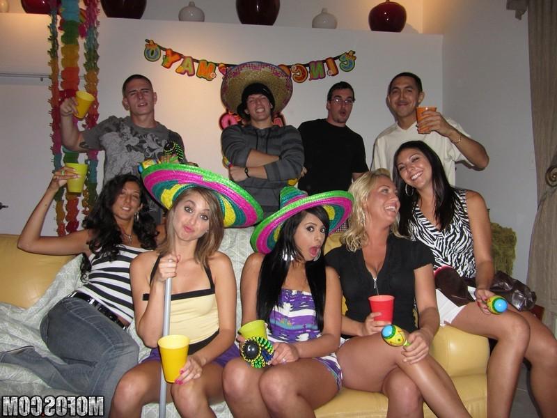 16P Two drunk teens pleasure two horny guys at a Cinco de Mayo party