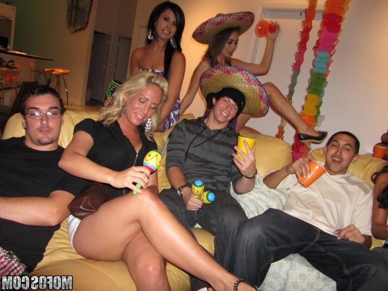 16P Two drunk teens pleasure two horny guys at a Cinco de Mayo party