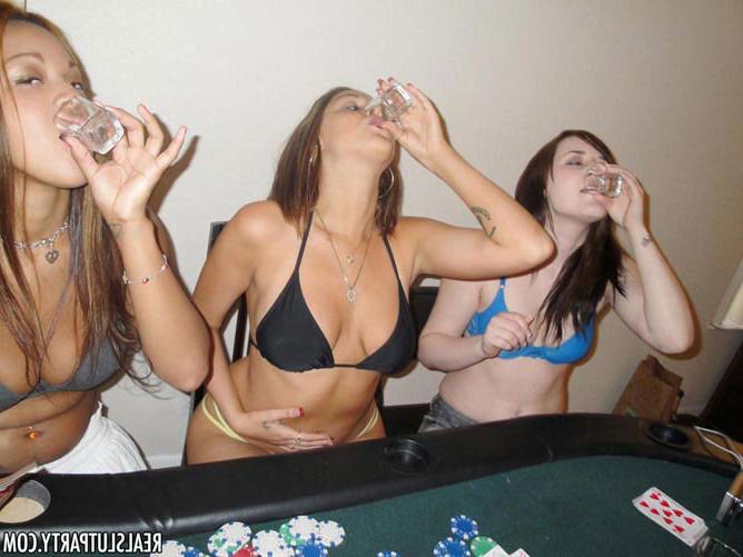 16P Drunk big boobs teen chicks at hot hardcore group sex party