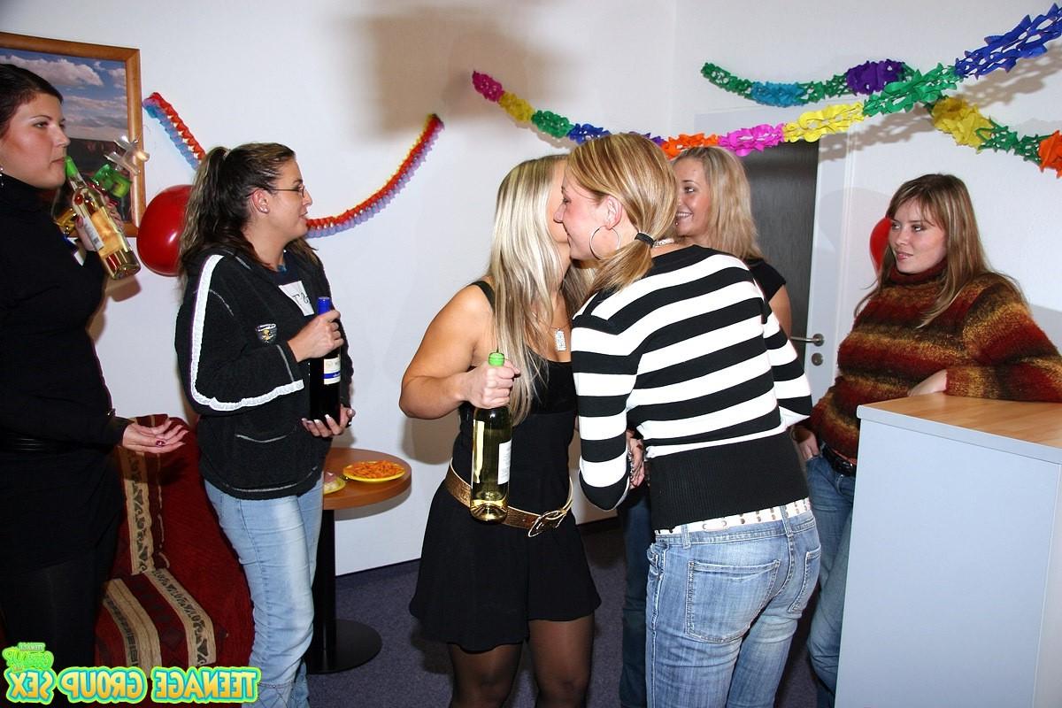 14P Hot freckled redhead teen having sex at her party