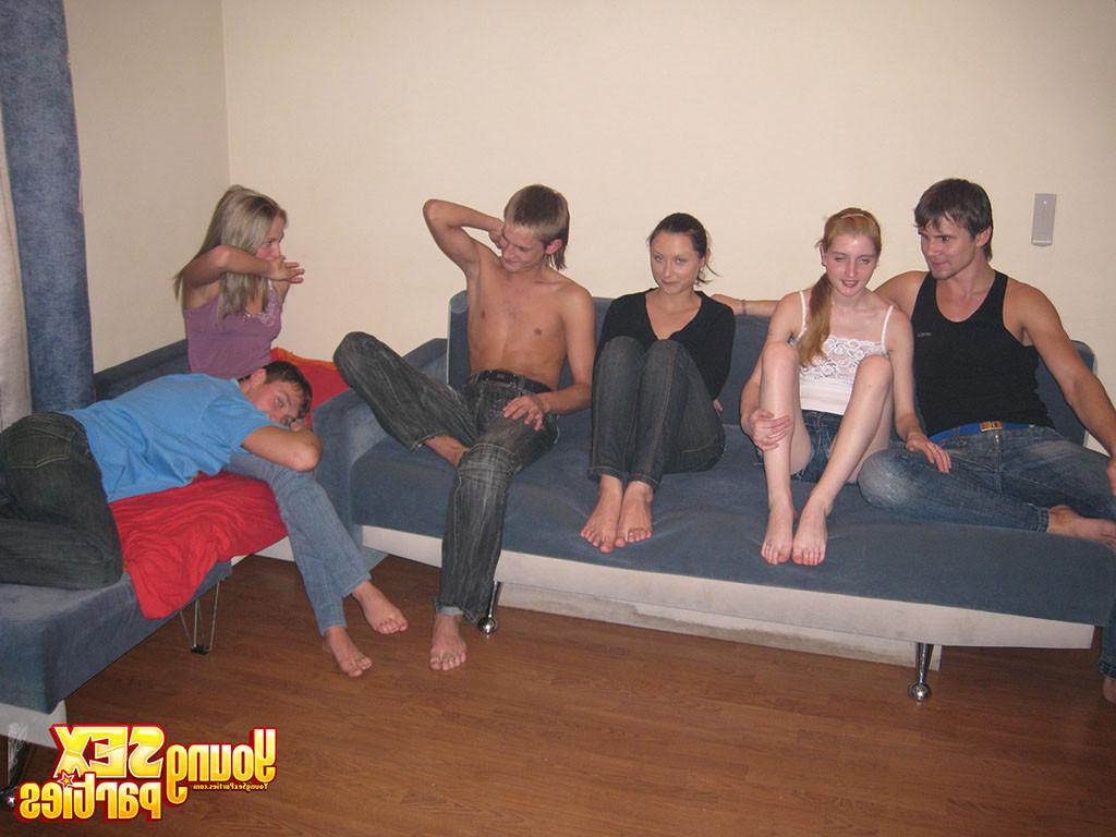 16P Sex crazed teens swapping partners at an orgy party
