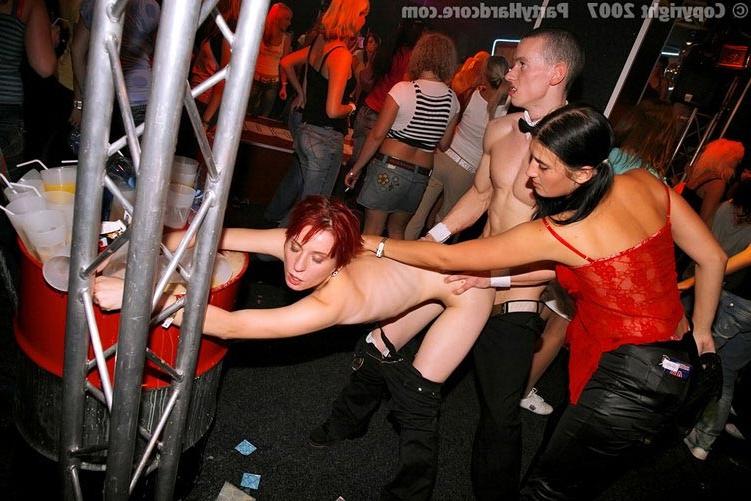 7P Horny drunk babes at hardcore orgy party