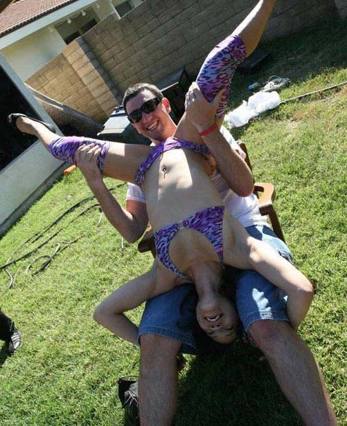 15P Slut big tits lesbians in bikini in wild dildo group sex