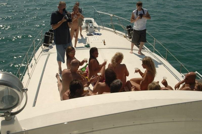 17P Horny couples fucking at a wild swinger party on a boat