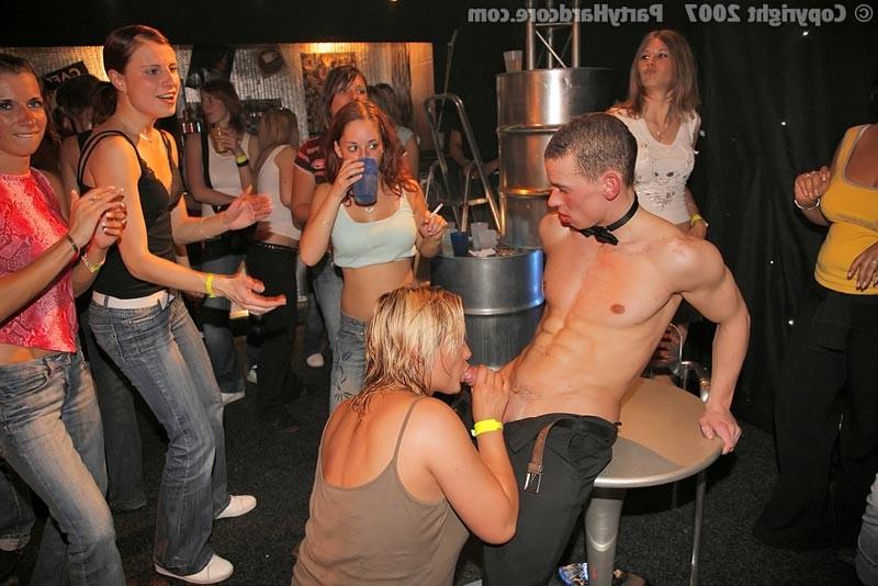15P Horny babes fucking male stripers on hardcore orgy party