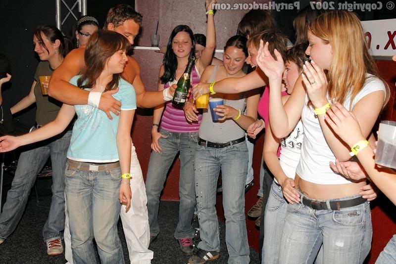 15P Horny filthy drunk sluts fucking on gangbang party