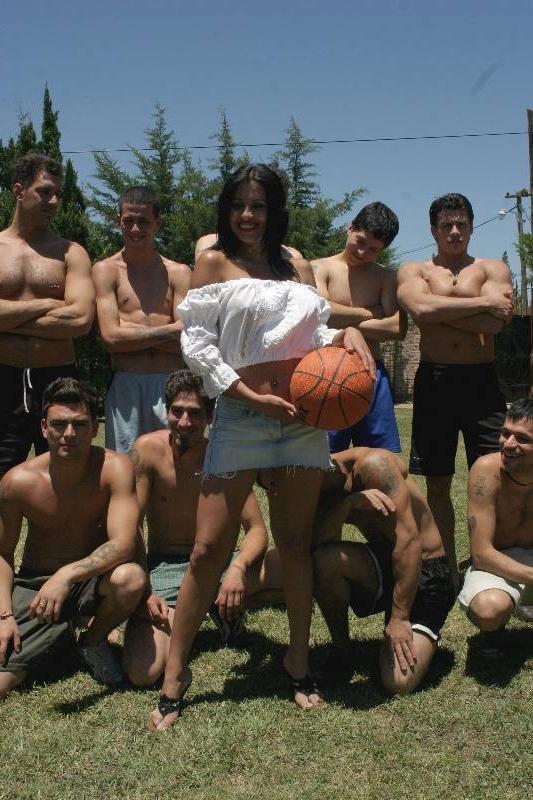 20P 15 on 1 facial cumshot outdoor orgy with sexy babe