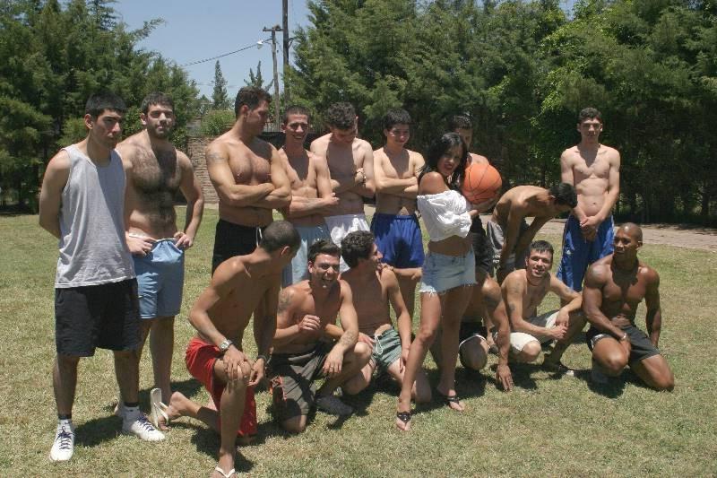 20P 15 on 1 facial cumshot outdoor orgy with sexy babe