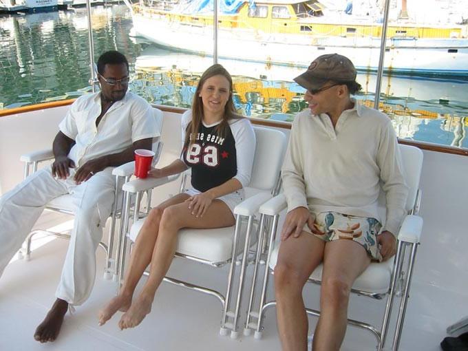 16P Interracial group sex on a boat