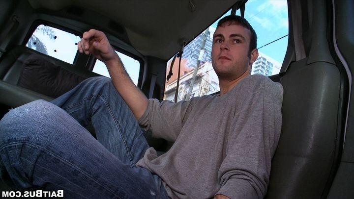 15P Straight guy turned onto gay sex in the reality van