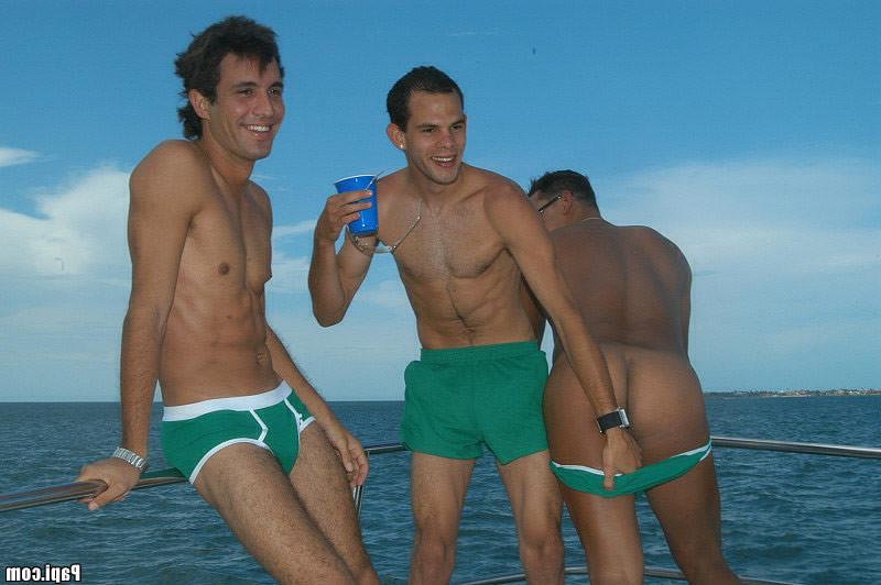 13P Sexy hot gay studs get slammed in the ass on a boat oral sex orgy fivesome hardc