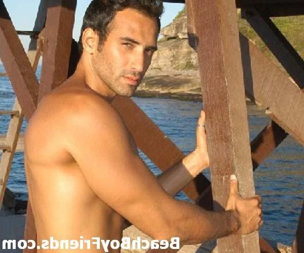 10P Super sexy and teasing hunks in trunks on the beach