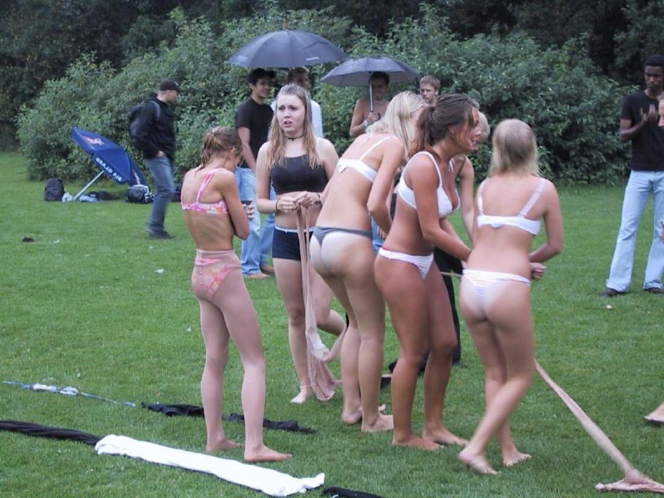 15P Naughty summer camp with these drunk sluts
