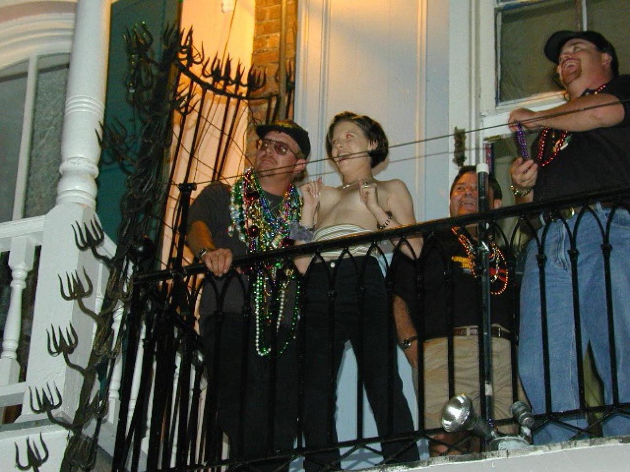 15P Wild mardigras sluts getting drunk and flashing their tits
