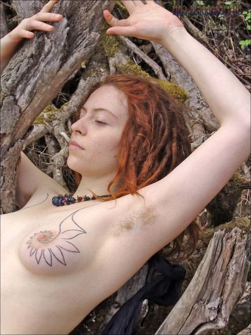 15P Redhead Dreadhead Forest Nymph Naked in the Wilderness