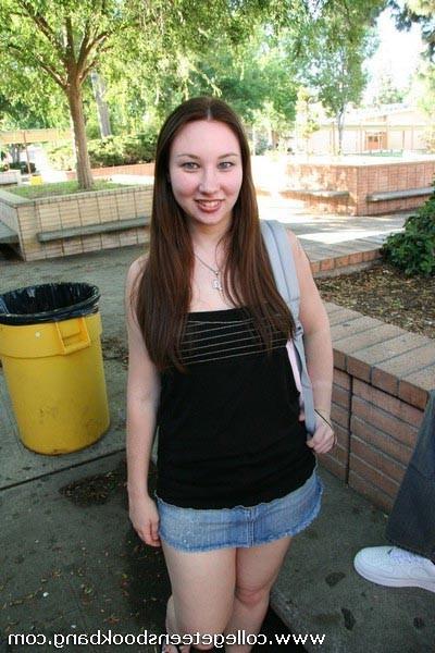 15P Brunette college slut has her shaved teen pussy drilled on the couch