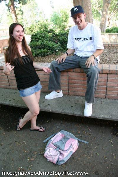 15P Brunette college slut has her shaved teen pussy drilled on the couch