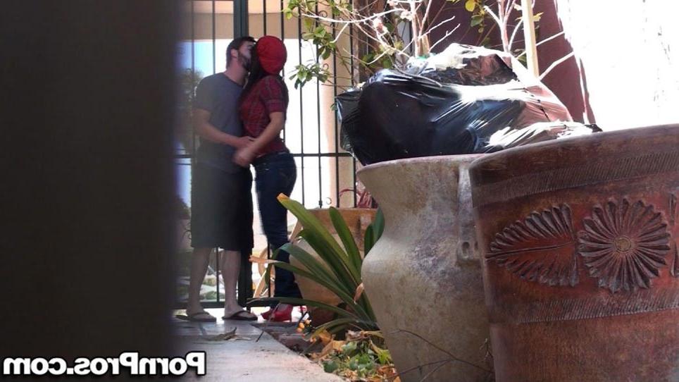 16P Horny babe caught having sex in public