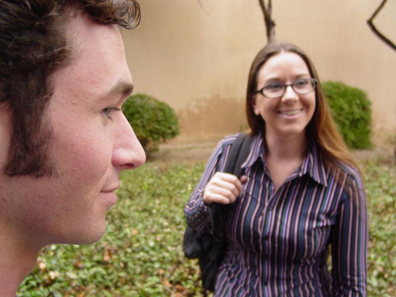 20P Nerdy gal drilled hard by two cute fuckers
