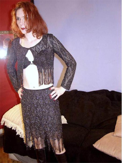 17P Drunk First Time Mom Strips and Spreads on Sofa
