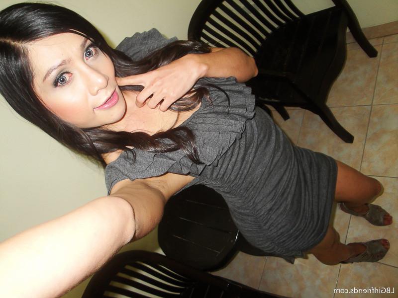 16P Beautiful Ladyboy Girlfriend Flashing Her Perky Tits And Tiny Tranny Dick
