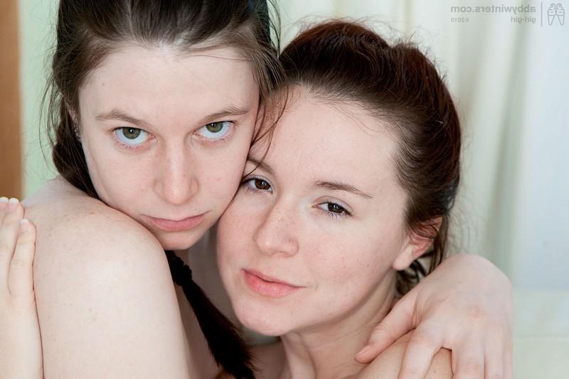 16P Sizzling brunettes strip and lick hairy pussies