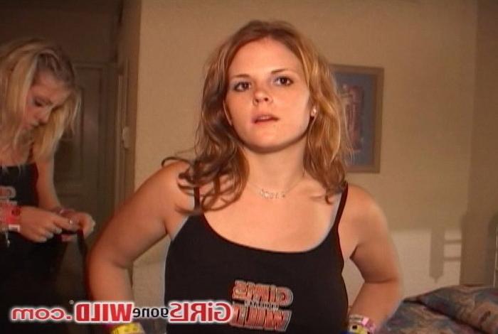 10P Two young drunk sluts make out topless