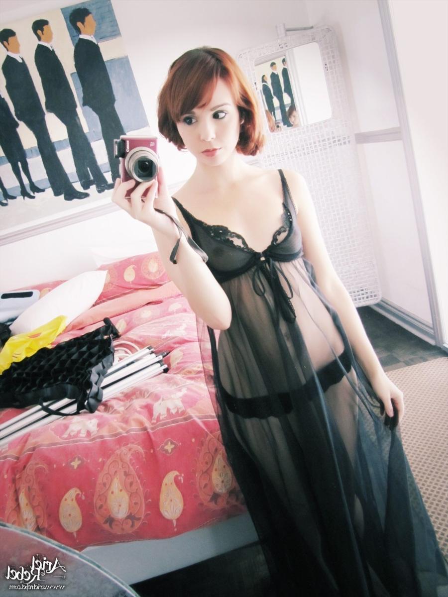 16P Teen dressed in sexy retro lingerie looks so nice and sexy