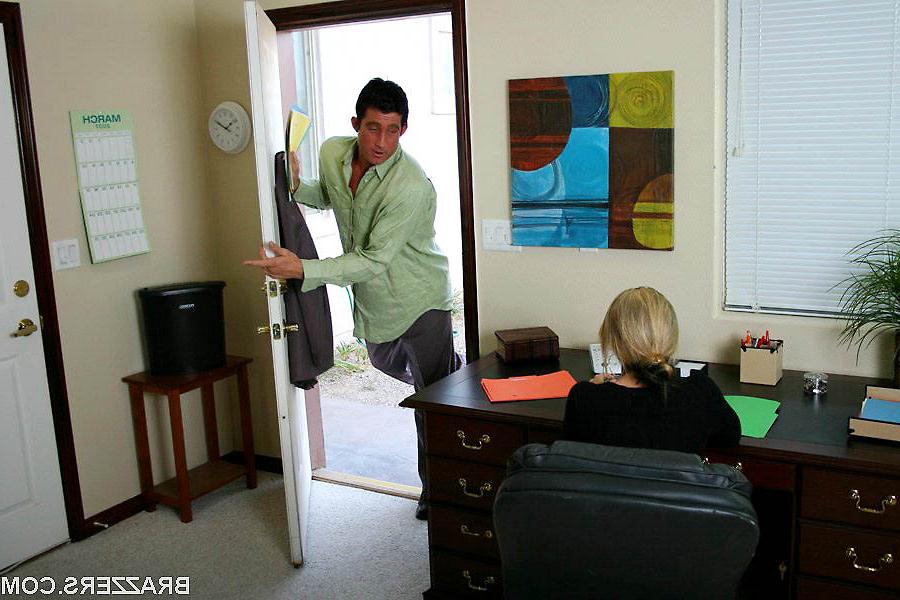 16P Cheating busty milf fucked by employee hard at office