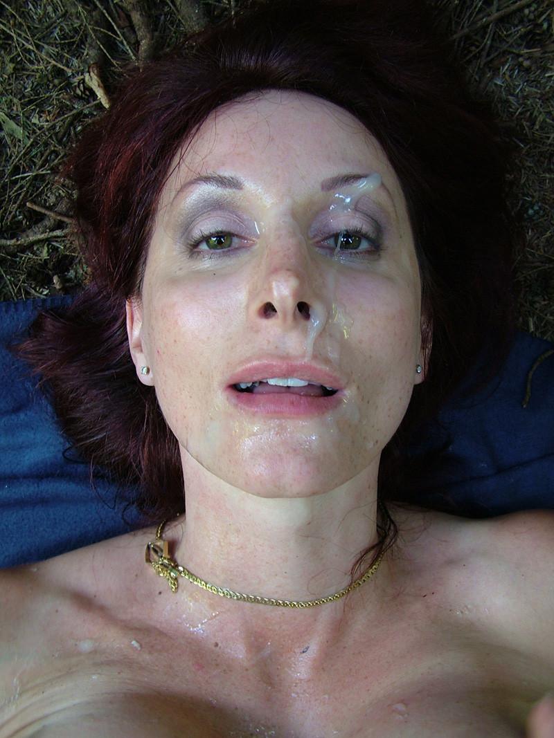 16P Busty mature milf gets a creamy facial