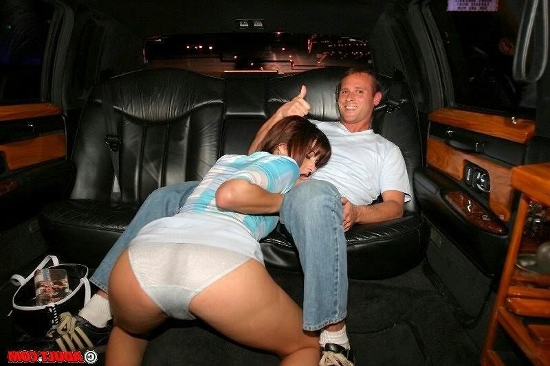 16P Limo guy pickups and fucks sexy brunette babe