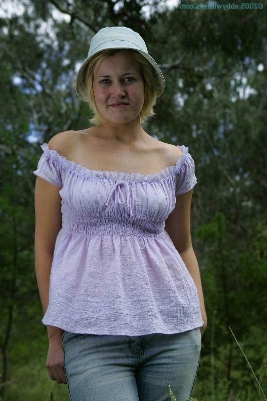 16P Eugenia undressing in the forest