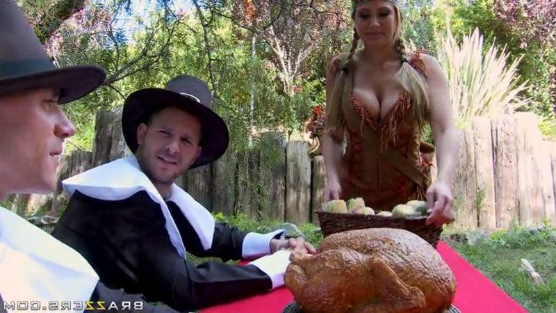 16P Breanne Benson shagged hard in a costume orgy