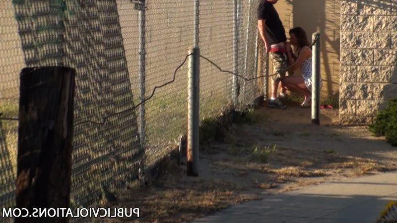 12P Horny amateur couple caught having sex in public