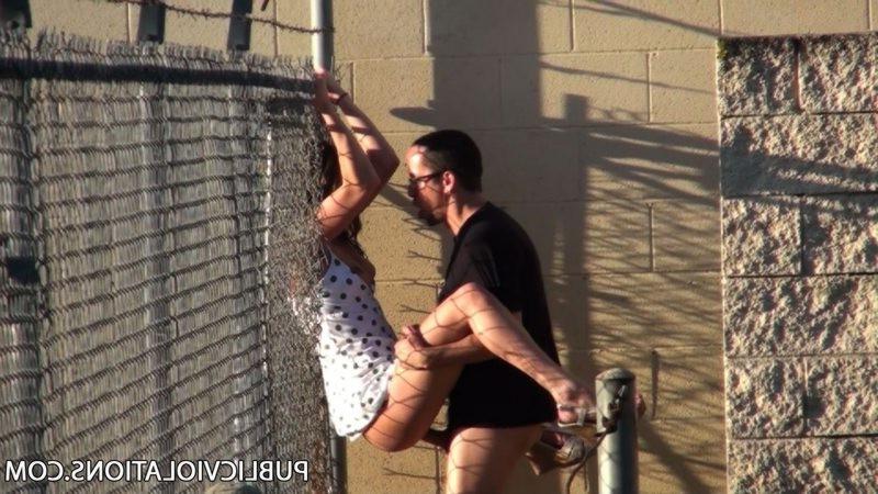 12P Horny amateur couple caught having sex in public