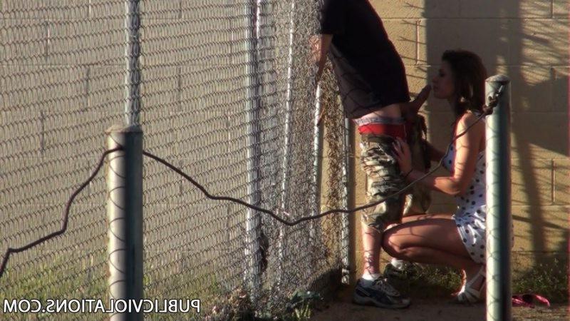 12P Horny amateur couple caught having sex in public